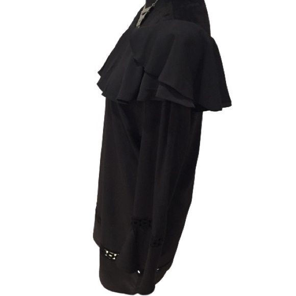 WALTER BAKER Black Graham Off Shoulder Dress Sz 4 NWT - Picture 6 of 11